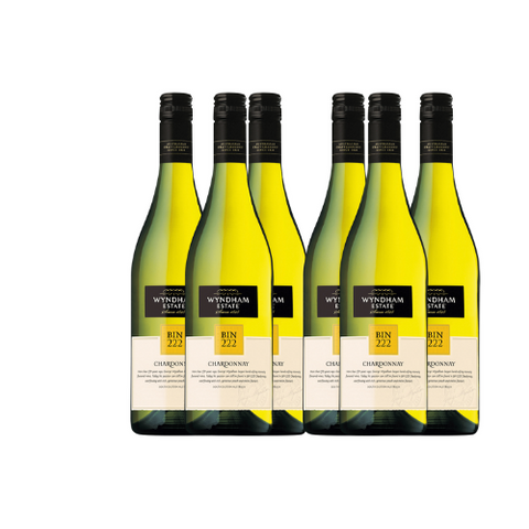 6 x Wyndham Estate Bin 222 white wine multipack Australia 