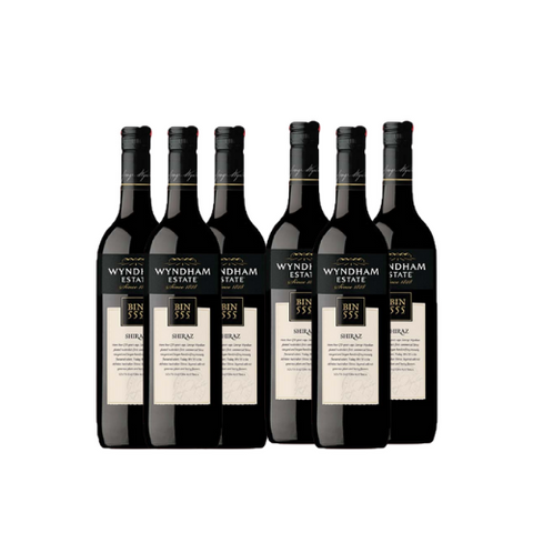 6x Wyndham Estate Bin 555 red wine multipack Australia